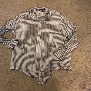 striped ralph lauren button up